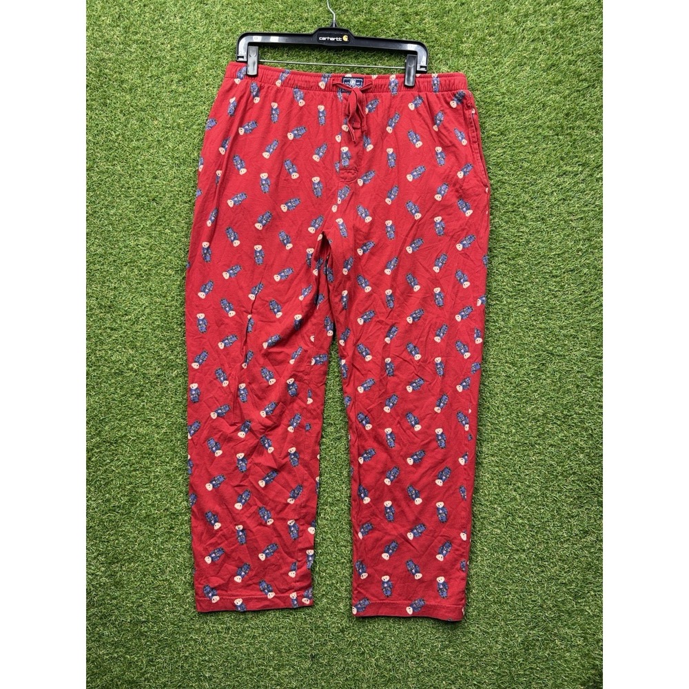 Polo Ralph Lauren Pajama Pants Mens XL Polo BearLounge Red Sleepwear Cozy